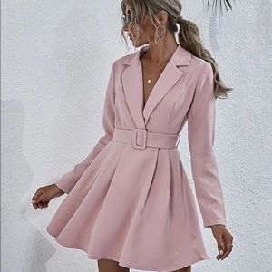 SHEIN blazer dress pink